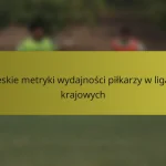 Czeskie metryki wydajności piłkarzy w ligach krajowych