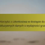 Korzyści z członkostwa w dostępie do ekskluzywnych danych o wydajności graczy