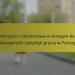 Korzyści z członkostwa w dostępie do ekskluzywnych statystyk graczy w Portugalii
