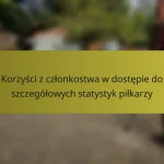 Korzyści z członkostwa w dostępie do szczegółowych statystyk piłkarzy