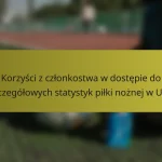 Korzyści z członkostwa w dostępie do szczegółowych statystyk piłki nożnej w USA