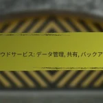 クラウドサービス: ストレージ量, 価格, セキュリティ