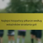 Najlepsi hiszpańscy piłkarze według wskaźników strzelania goli