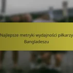Najlepsze metryki wydajności piłkarzy Bangladeszu